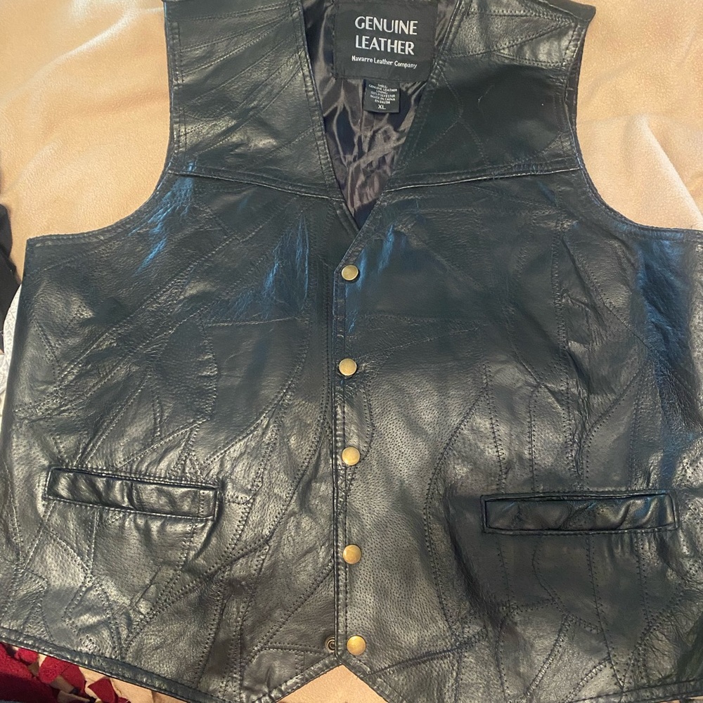 Leather vest